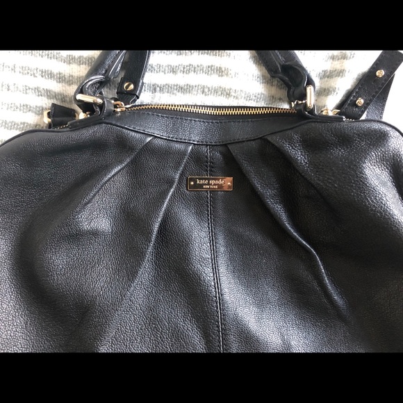 VEUC KATE SPADE NY handbag pebble black leather - Picture 3 of 8